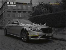 Tablet Screenshot of cglchauffeurdrive.com